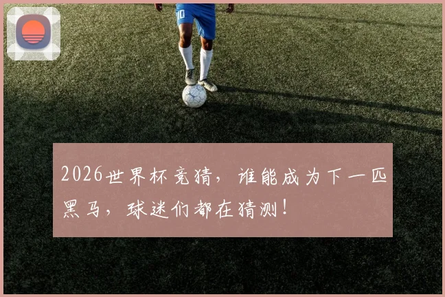 2026世界杯竞猜,谁能成为下一匹黑马,球迷们都在猜测!